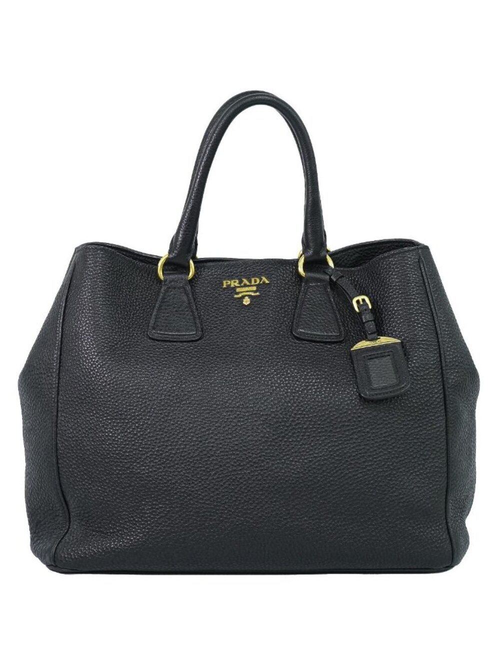 Prada Leather Tote Black